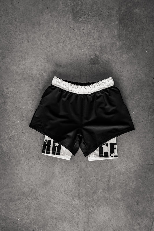 Rise Above 2-IN-1 MMA Shorts Black