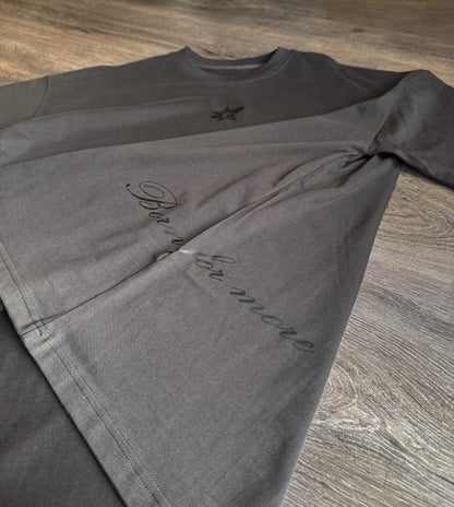 "GHOST" Tee Charcoal